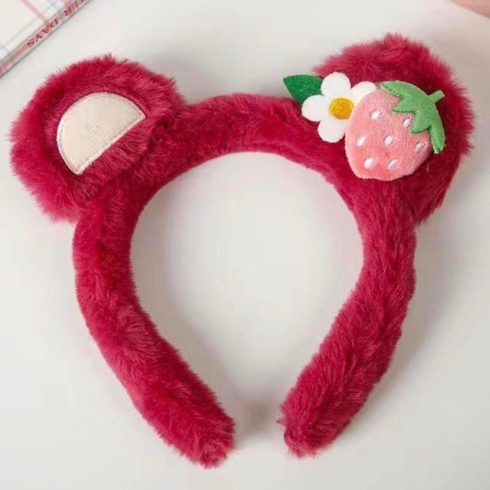Disney Inspired Lotso Strawberry Ears
